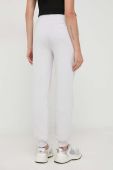 Бавовняні спортивні штани Patrizia Pepe колір білий однотонні Бавовняні спортивні штани Patrizia Pepe колір білий однотонні
