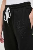 Спортивні штани Twinset колір чорний з аплікацією Спортивні штани Twinset колір чорний з аплікацією