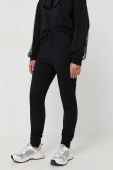 Бавовняні спортивні штани Twinset колір чорний однотонні