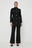 Штани Twinset жіночі колір чорний широке висока посадка (3622209) Штани Twinset жіночі колір чорний широке висока посадка (3622209)