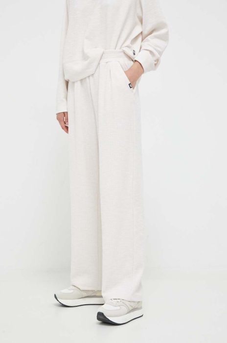 Спортивні штани Dkny колір бежевий однотонні (3410111) Спортивні штани Dkny колір бежевий однотонні (3410111)