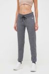 Спортивні штани Dkny колір сірий однотонні Спортивні штани Dkny колір сірий однотонні