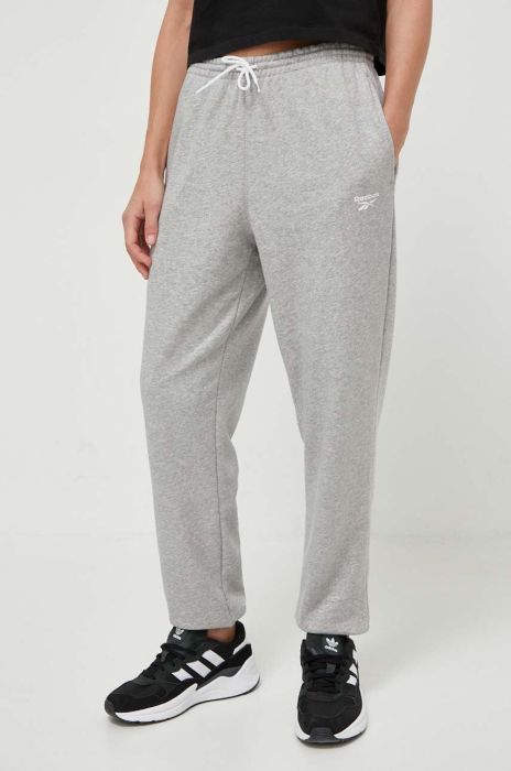 Спортивні штани Reebok колір сірий меланж (3542206) Спортивні штани Reebok колір сірий меланж (3542206)