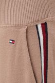 Штани лаунж Tommy Hilfiger колір коричневий однотонні Штани лаунж Tommy Hilfiger колір коричневий однотонні