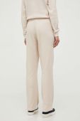 Штани лаунж Tommy Hilfiger колір бежевий з аплікацією Штани лаунж Tommy Hilfiger колір бежевий з аплікацією