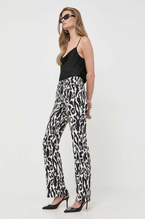 Штани Morgan жіночі кльош висока посадка колір барвистий (3486539) Штани Morgan жіночі кльош висока посадка колір барвистий (3486539)