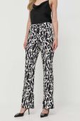Штани Morgan жіночі кльош висока посадка колір барвистий (3486539) Штани Morgan жіночі кльош висока посадка колір барвистий (3486539)