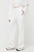 Бавовняні спортивні штани Miss Sixty колір білий однотонні Бавовняні спортивні штани Miss Sixty колір білий однотонні