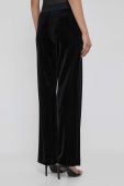 Штани Joop! жіночі колір чорний широке висока посадка