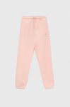 Дитячі бавовняні штани Tommy Hilfiger колір рожевий однотонні (3313379) Дитячі бавовняні штани Tommy Hilfiger колір рожевий однотонні (3313379)