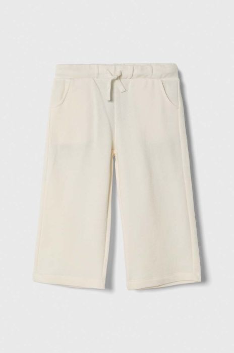 Штани United Colors of Benetton колір бежевий однотонні