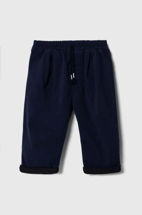 Штани для немовлят United Colors of Benetton колір синій однотонні (3391410) Штани для немовлят United Colors of Benetton колір синій однотонні (3391410)