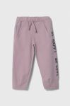 Дитячі спортивні штани United Colors of Benetton колір фіолетовий з принтом (3421689) Дитячі спортивні штани United Colors of Benetton колір фіолетовий з принтом (3421689)