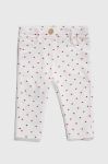 Штани для немовлят United Colors of Benetton колір білий Штани для немовлят United Colors of Benetton колір білий