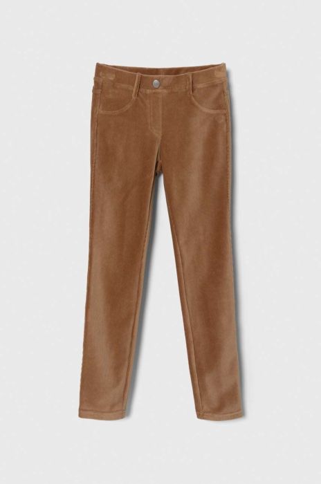 Дитячі штани United Colors of Benetton колір коричневий однотонні (3497503) Дитячі штани United Colors of Benetton колір коричневий однотонні (3497503)
