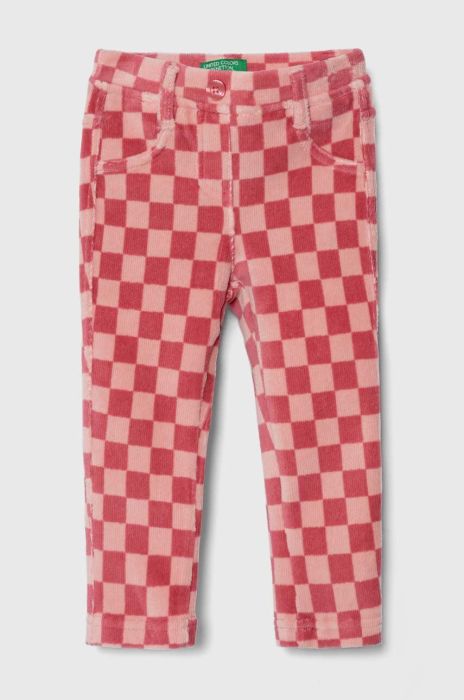 Дитячі штани United Colors of Benetton колір рожевий візерунок (3497512) Дитячі штани United Colors of Benetton колір рожевий візерунок (3497512)