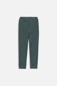 Дитячі спортивні штани Coccodrillo колір зелений однотонні (3507984)