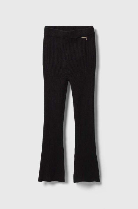 Дитячі штани Guess колір чорний однотонні (3591824) Дитячі штани Guess колір чорний однотонні (3591824)