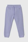 Дитячі спортивні штани United Colors of Benetton колір фіолетовий однотонні (3630251) Дитячі спортивні штани United Colors of Benetton колір фіолетовий однотонні (3630251)