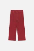 Дитячі штани Coccodrillo ZC3120104PUJ PEPPED UP JUNIOR колір бордовий однотонні