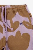 Дитячі бавовняні штани Bobo Choses колір фіолетовий візерунок Дитячі бавовняні штани Bobo Choses колір фіолетовий візерунок
