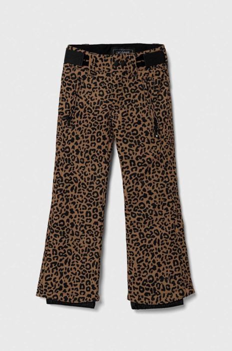 Дитячі лижні штани Protest PRTCLASSY 23 JR колір коричневий