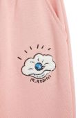 Дитячі бавовняні штани Mini Rodini колір рожевий з аплікацією Дитячі бавовняні штани Mini Rodini колір рожевий з аплікацією
