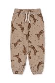 Дитячі бавовняні штани Konges Sl?jd колір бежевий візерунок (3591830)