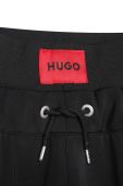 Дитячі спортивні штани HUGO колір чорний з аплікацією (3512541)