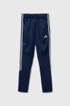 Дитячі спортивні штани adidas Performance колір синій з аплікацією Дитячі спортивні штани adidas Performance колір синій з аплікацією