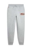 Дитячі спортивні штани Polo Ralph Lauren колір сірий з принтом (3614746)