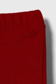 Дитячі бавовняні штани United Colors of Benetton колір червоний однотонні (3395060)