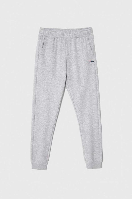 Дитячі спортивні штани Fila BLANKENHAIN колір сірий однотонні