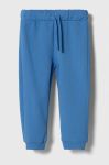 Дитячі спортивні штани United Colors of Benetton однотонні колір блакитний (3602932) Дитячі спортивні штани United Colors of Benetton однотонні колір блакитний (3602932)