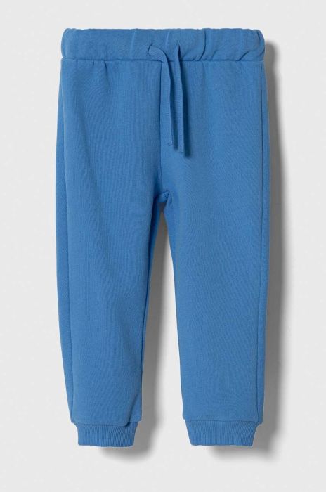 Дитячі спортивні штани United Colors of Benetton однотонні колір блакитний (3602932) Дитячі спортивні штани United Colors of Benetton однотонні колір блакитний (3602932)