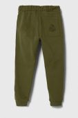 Дитячі спортивні штани United Colors of Benetton колір зелений однотонні (3602921) Дитячі спортивні штани United Colors of Benetton колір зелений однотонні (3602921)