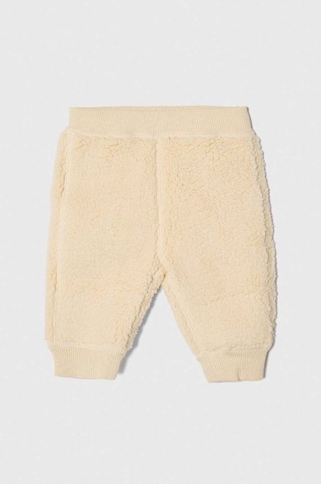 Штани двосторонні United Colors of Benetton колір бежевий візерунок Штани двосторонні United Colors of Benetton колір бежевий візерунок