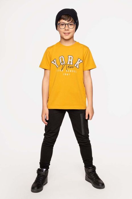 Дитячі бавовняні штани Coccodrillo колір чорний однотонні (3495690) Дитячі бавовняні штани Coccodrillo колір чорний однотонні (3495690)