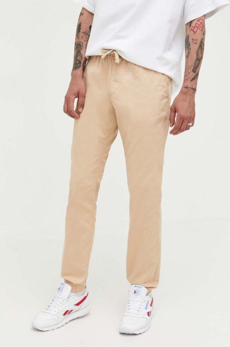 Штани Tommy Jeans чоловічі колір бежевий