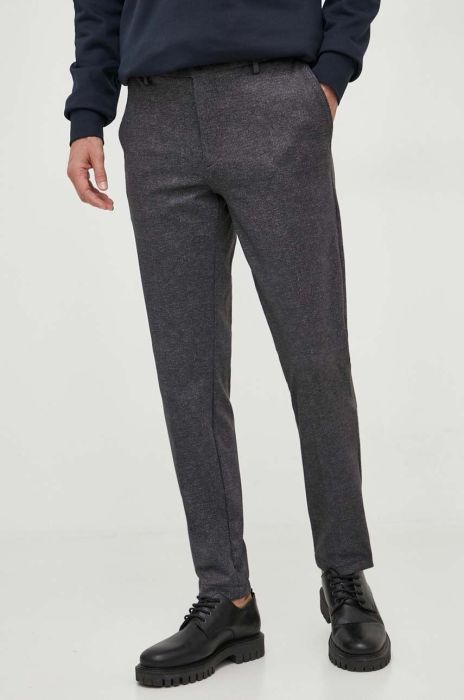 Штани BOSS чоловічі колір чорний пряме (3360434)