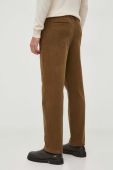 Вельветові штани Lindbergh колір бежевий пряме Вельветові штани Lindbergh колір бежевий пряме