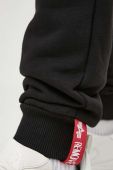 Спортивні штани Alpha Industries колір чорний однотонні 116370.03-Black Спортивні штани Alpha Industries колір чорний однотонні 116370.03-Black