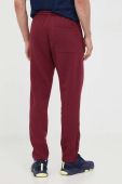 Спортивні штани adidas колір бордовий однотонні
