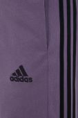 Спортивні штани adidas колір фіолетовий з аплікацією