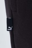 Бавовняні спортивні штани Puma колір чорний з аплікацією