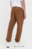 Спортивні штани Vans колір коричневий однотонні Спортивні штани Vans колір коричневий однотонні