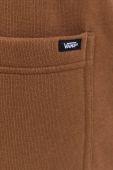 Спортивні штани Vans колір коричневий однотонні Спортивні штани Vans колір коричневий однотонні