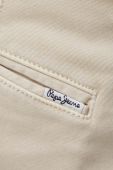 Штани Pepe Jeans Charly чоловічі колір бежевий облягаючі