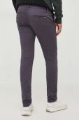 Штани Pepe Jeans James чоловічі облягаючі колір блакитний Штани Pepe Jeans James чоловічі облягаючі колір блакитний