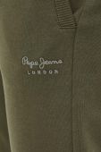 Бавовняні спортивні штани Pepe Jeans Ryan колір зелений однотонні Бавовняні спортивні штани Pepe Jeans Ryan колір зелений однотонні